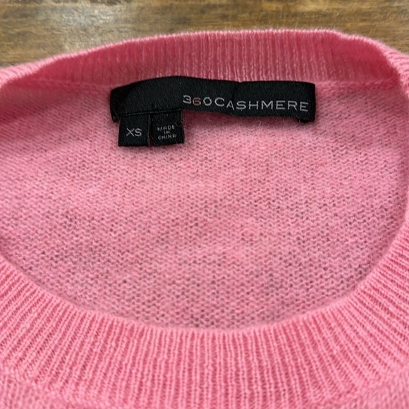 360 Cashmere Pink Beach Babe Cashmere Sweater SzXS - Picture 5 of 7